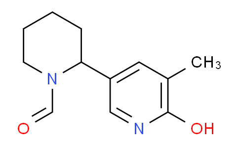 CAS No. 1352490-46-0, 2-(6-Hydroxy-5-methylpyridin-3-yl)piperidine-1-carbaldehyde