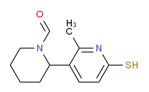 CAS No. 1352485-81-4, 2-(6-Mercapto-2-methylpyridin-3-yl)piperidine-1-carbaldehyde