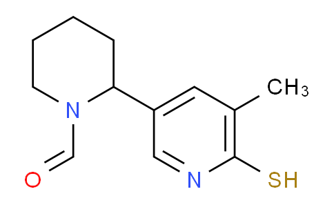 CAS No. 1352506-23-0, 2-(6-Mercapto-5-methylpyridin-3-yl)piperidine-1-carbaldehyde