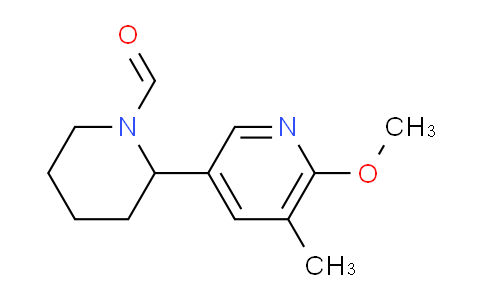 CAS No. 1352518-73-0, 2-(6-Methoxy-5-methylpyridin-3-yl)piperidine-1-carbaldehyde