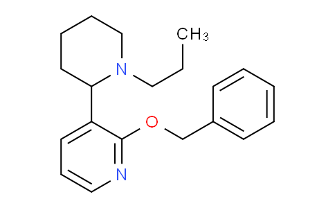 CAS No. 1352490-77-7, 2-(Benzyloxy)-3-(1-propylpiperidin-2-yl)pyridine