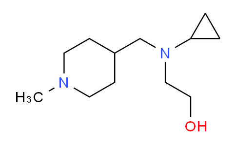 CAS No. 1353976-61-0, 2-(Cyclopropyl((1-methylpiperidin-4-yl)methyl)amino)ethanol