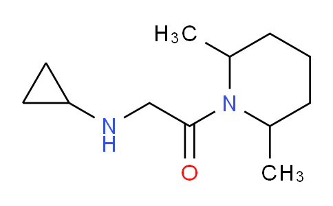 CAS No. 1183058-98-1, 2-(Cyclopropylamino)-1-(2,6-dimethylpiperidin-1-yl)ethanone