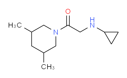 CAS No. 1184051-82-8, 2-(Cyclopropylamino)-1-(3,5-dimethylpiperidin-1-yl)ethanone