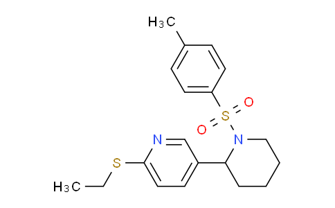 CAS No. 1352503-99-1, 2-(Ethylthio)-5-(1-tosylpiperidin-2-yl)pyridine