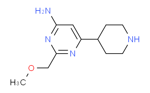 CAS No. 1707378-57-1, 2-(Methoxymethyl)-6-(piperidin-4-yl)pyrimidin-4-amine