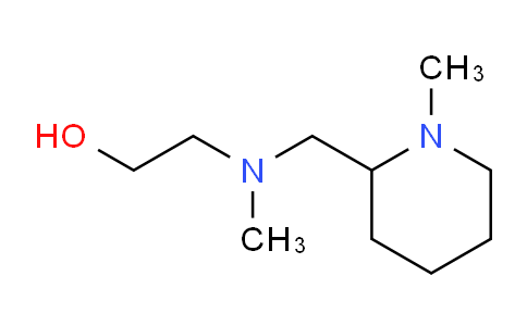 CAS No. 1353985-69-9, 2-(Methyl((1-methylpiperidin-2-yl)methyl)amino)ethanol