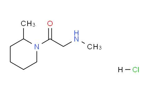 CAS No. 1220038-90-3, 2-(Methylamino)-1-(2-methylpiperidin-1-yl)ethanone hydrochloride