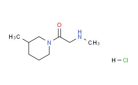 CAS No. 1220033-32-8, 2-(Methylamino)-1-(3-methylpiperidin-1-yl)ethanone hydrochloride