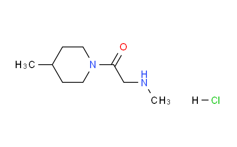 CAS No. 1220033-29-3, 2-(Methylamino)-1-(4-methylpiperidin-1-yl)ethanone hydrochloride