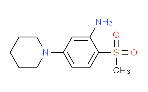 CAS No. 942474-53-5, 2-(Methylsulfonyl)-5-(piperidin-1-yl)aniline