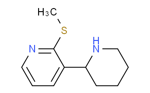 CAS No. 1337281-99-8, 2-(Methylthio)-3-(piperidin-2-yl)pyridine