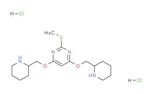 CAS No. 1261231-49-5, 2-(Methylthio)-4,6-bis(piperidin-2-ylmethoxy)pyrimidine dihydrochloride