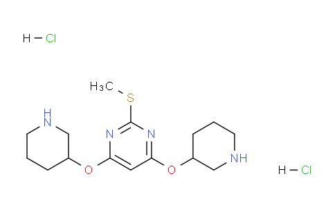 CAS No. 1261231-66-6, 2-(Methylthio)-4,6-bis(piperidin-3-yloxy)pyrimidine dihydrochloride