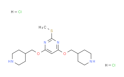 CAS No. 1353980-46-7, 2-(Methylthio)-4,6-bis(piperidin-4-ylmethoxy)pyrimidine dihydrochloride