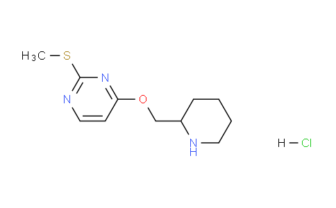 CAS No. 1261230-84-5, 2-(Methylthio)-4-(piperidin-2-ylmethoxy)pyrimidine hydrochloride