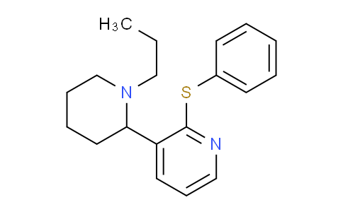 CAS No. 1352536-72-1, 2-(Phenylthio)-3-(1-propylpiperidin-2-yl)pyridine