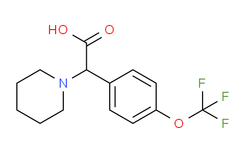 CAS No. 1218439-39-4, 2-(Piperidin-1-yl)-2-(4-(trifluoromethoxy)phenyl)acetic acid