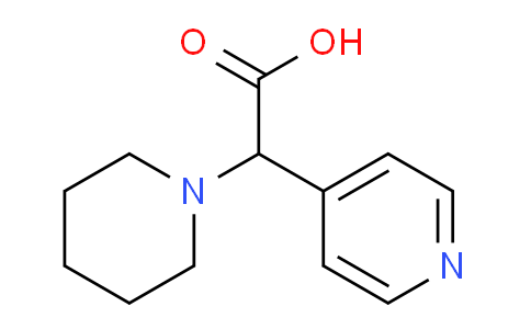CAS No. 1315342-87-0, 2-(Piperidin-1-yl)-2-(pyridin-4-yl)acetic acid