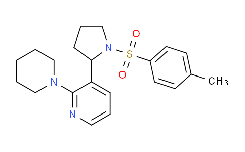 CAS No. 1352534-96-3, 2-(Piperidin-1-yl)-3-(1-tosylpyrrolidin-2-yl)pyridine