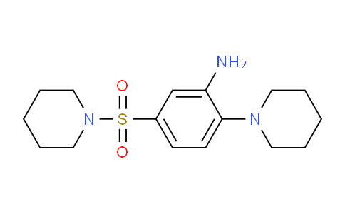CAS No. 59504-48-2, 2-(Piperidin-1-yl)-5-(piperidin-1-ylsulfonyl)aniline