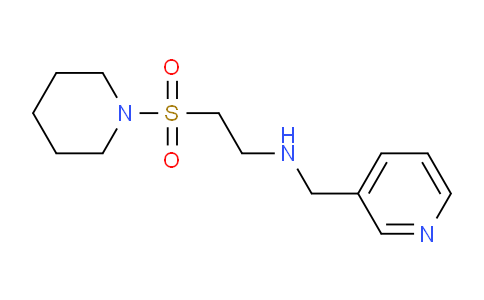 CAS No. 1160264-49-2, 2-(Piperidin-1-ylsulfonyl)-N-(pyridin-3-ylmethyl)ethanamine