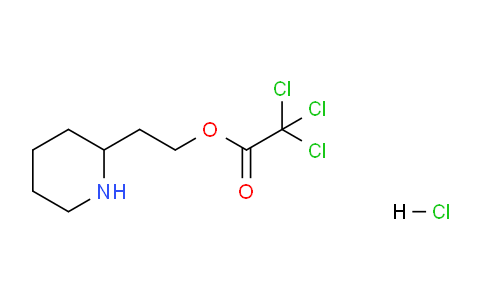 CAS No. 1220031-87-7, 2-(Piperidin-2-yl)ethyl 2,2,2-trichloroacetate hydrochloride