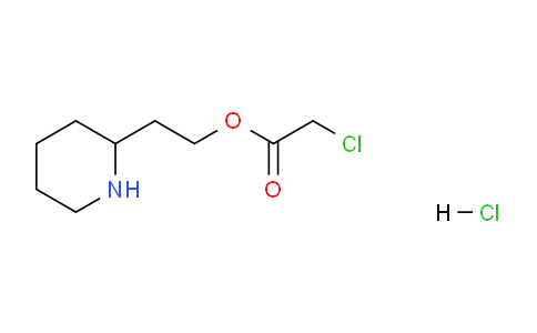 CAS No. 1219956-78-1, 2-(Piperidin-2-yl)ethyl 2-chloroacetate hydrochloride