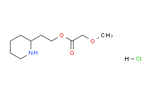 CAS No. 1220031-66-2, 2-(Piperidin-2-yl)ethyl 2-methoxyacetate hydrochloride