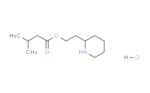 CAS No. 1220021-64-6, 2-(Piperidin-2-yl)ethyl 3-methylbutanoate hydrochloride