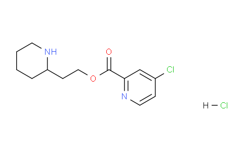 CAS No. 1219949-53-7, 2-(Piperidin-2-yl)ethyl 4-chloropicolinate hydrochloride
