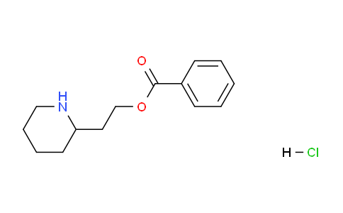 CAS No. 67031-71-4, 2-(Piperidin-2-yl)ethyl benzoate hydrochloride