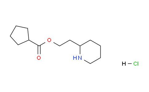 CAS No. 1220027-29-1, 2-(Piperidin-2-yl)ethyl cyclopentanecarboxylate hydrochloride