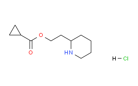 CAS No. 1219960-57-2, 2-(Piperidin-2-yl)ethyl cyclopropanecarboxylate hydrochloride