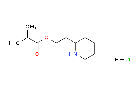 CAS No. 1219979-79-9, 2-(Piperidin-2-yl)ethyl isobutyrate hydrochloride