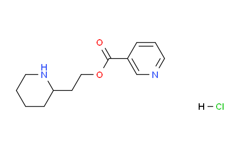 CAS No. 1220021-31-7, 2-(Piperidin-2-yl)ethyl nicotinate hydrochloride