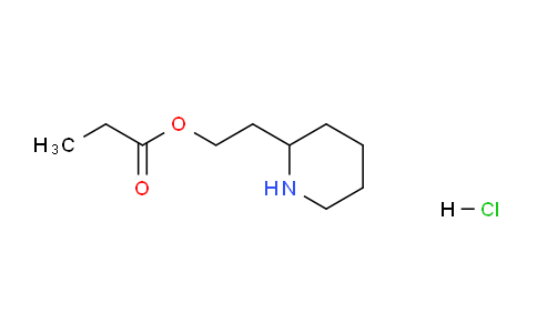 CAS No. 1220021-36-2, 2-(Piperidin-2-yl)ethyl propionate hydrochloride