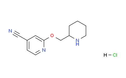 CAS No. 1289388-27-7, 2-(Piperidin-2-ylmethoxy)isonicotinonitrile hydrochloride
