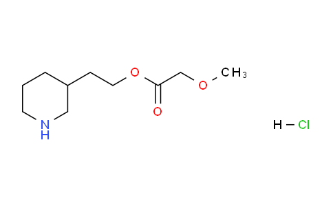 CAS No. 1220020-33-6, 2-(Piperidin-3-yl)ethyl 2-methoxyacetate hydrochloride