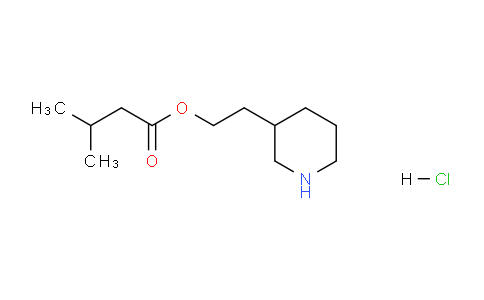 CAS No. 1219960-50-5, 2-(Piperidin-3-yl)ethyl 3-methylbutanoate hydrochloride