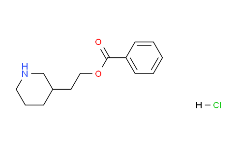 CAS No. 1219972-73-2, 2-(Piperidin-3-yl)ethyl benzoate hydrochloride
