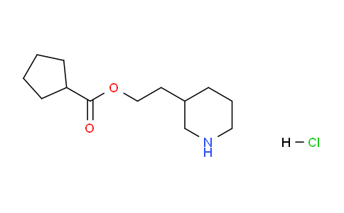 CAS No. 1219980-89-8, 2-(Piperidin-3-yl)ethyl cyclopentanecarboxylate hydrochloride