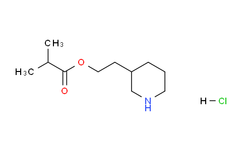 CAS No. 1220032-00-7, 2-(Piperidin-3-yl)ethyl isobutyrate hydrochloride