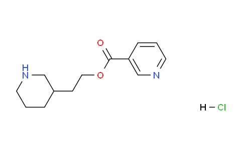 CAS No. 1219976-23-4, 2-(Piperidin-3-yl)ethyl nicotinate hydrochloride
