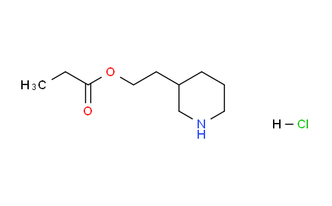 CAS No. 1220037-77-3, 2-(Piperidin-3-yl)ethyl propionate hydrochloride