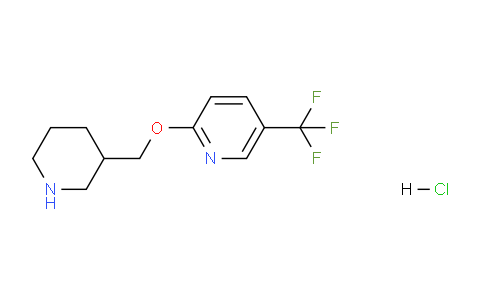 CAS No. 1220028-64-7, 2-(Piperidin-3-ylmethoxy)-5-(trifluoromethyl)pyridine hydrochloride