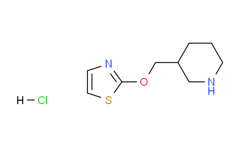 CAS No. 1185315-11-0, 2-(Piperidin-3-ylmethoxy)thiazole hydrochloride