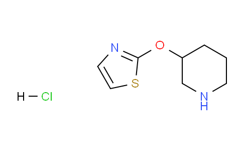 CAS No. 1185315-02-9, 2-(Piperidin-3-yloxy)thiazole hydrochloride