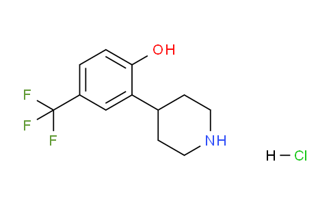 CAS No. 1311254-47-3, 2-(Piperidin-4-yl)-4-(trifluoromethyl)phenol hydrochloride