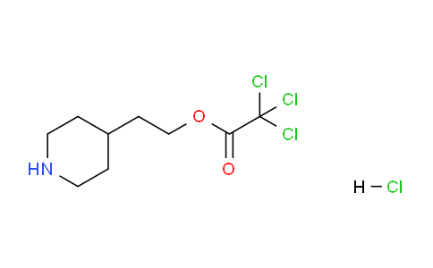 CAS No. 1219979-87-9, 2-(Piperidin-4-yl)ethyl 2,2,2-trichloroacetate hydrochloride